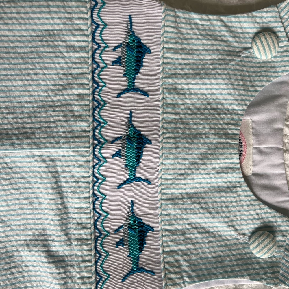 Southern Smocked boys 3 month jumper - Picture 3 of 3